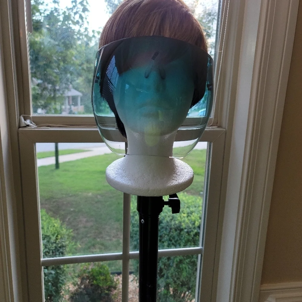 Face mask/shield tinted Blue‎ Ombre